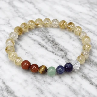 7 Chakras Citrine Bracelet