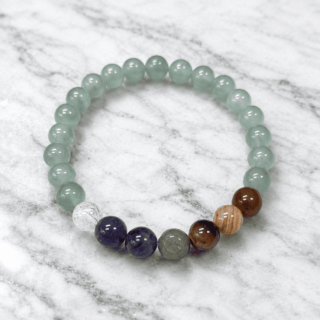 7 Chakras Green Aventurine Bracelet