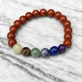 7 Chakras Jasper Bracelet