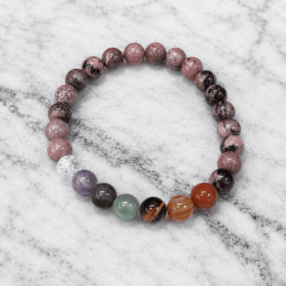 7 Chakras Rhodhonite Bracelet